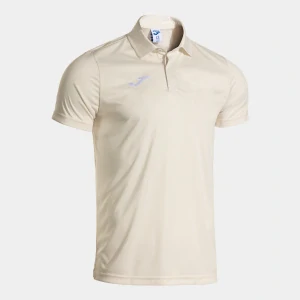 Kriket polo triko JOMA, krátký rukáv, bílé